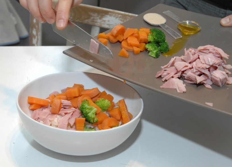 Préparation d'une ration ménagère